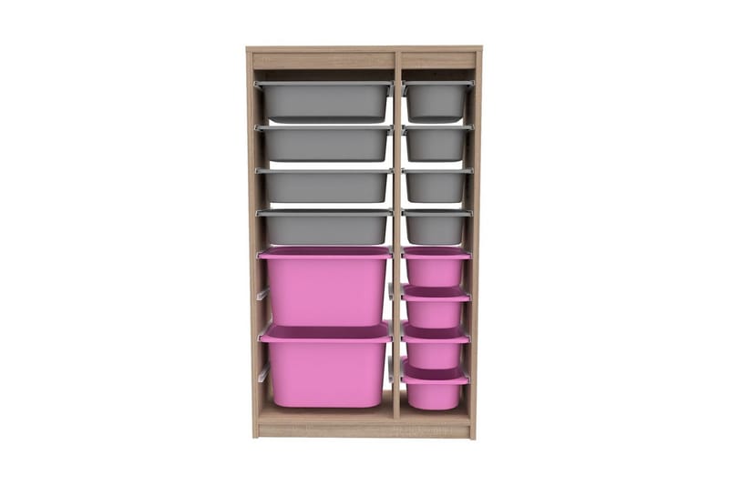 Montana Förvaringslådor 69 cm - Rosa/Grå - Förvaring - Småförvaring - Förvaringslåda
