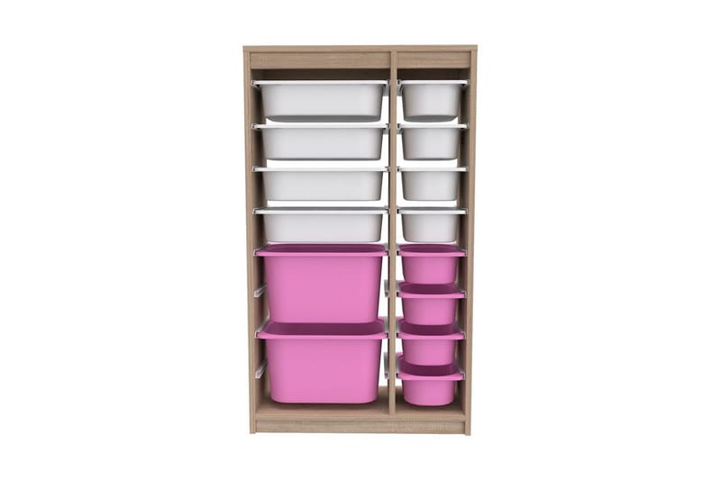 Montana Förvaringslådor 69 cm - Vit/Rosa - Förvaring - Småförvaring - Förvaringslåda