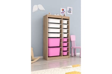 Montana Förvaringslådor 69 cm - Vit/Rosa - Förvaring - Småförvaring - Förvaringslåda