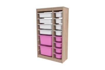 Montana Förvaringslådor 69 cm - Vit/Rosa - Förvaring - Småförvaring - Förvaringslåda