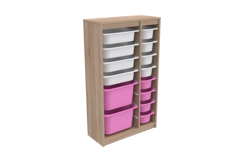 Montana Förvaringslådor 69 cm - Vit/Rosa - Förvaring - Småförvaring - Förvaringslåda