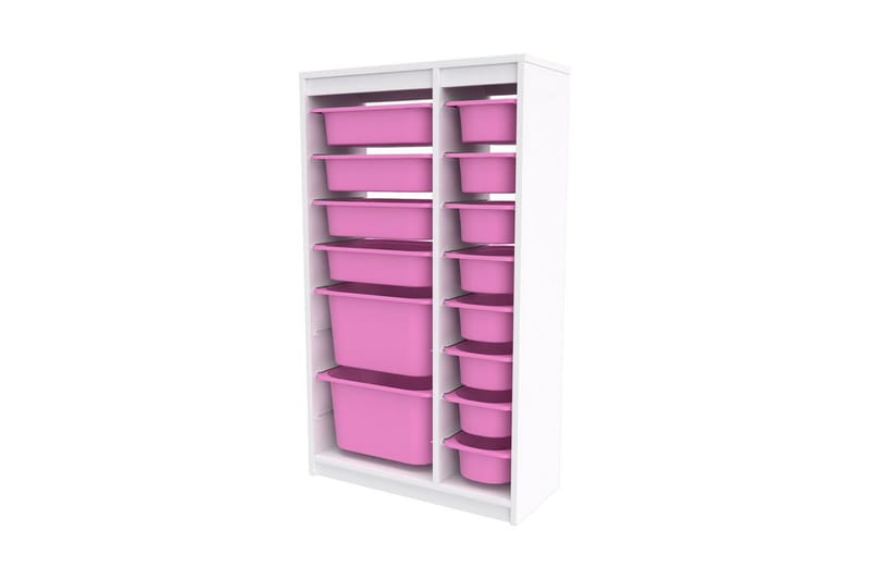 Montana Förvaringslådor 69 cm - Vit/Rosa - Förvaring - Småförvaring - Förvaringslåda