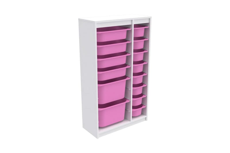 Montana Förvaringslådor 69 cm - Vit/Rosa - Förvaring - Småförvaring - Förvaringslåda