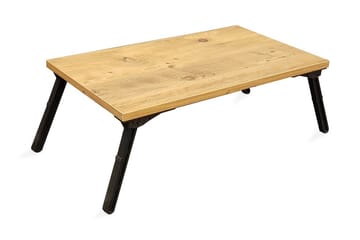 Nekeisha Laptopställ 25 cm - Trä/natur/Svart - Förvaring - Småförvaring