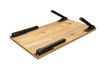 Nekeisha Laptopställ 25 cm - Trä/natur/Svart - Förvaring - Småförvaring