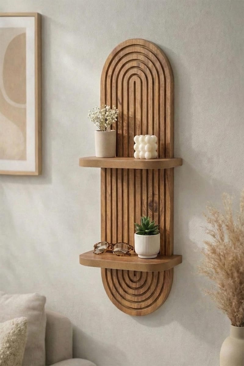 Savik Vägghylla 26x35x13 cm - Ek - Förvaring - Småförvaring - Väggförvaring