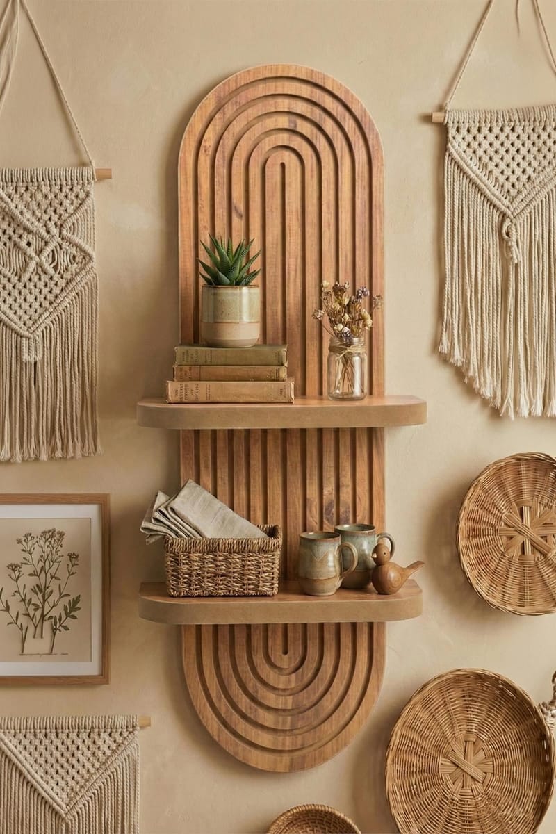 Savik Vägghylla 26x35x13 cm - Ek - Förvaring - Småförvaring - Väggförvaring