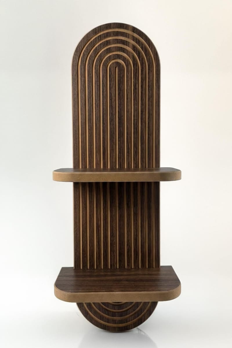 Savik Vägghylla 26x35x13 cm - Mörkbrun - Förvaring - Småförvaring - Väggförvaring