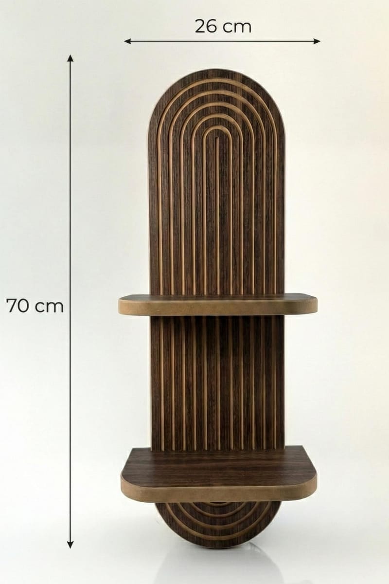 Savik Vägghylla 26x35x13 cm - Mörkbrun - Förvaring - Småförvaring - Väggförvaring
