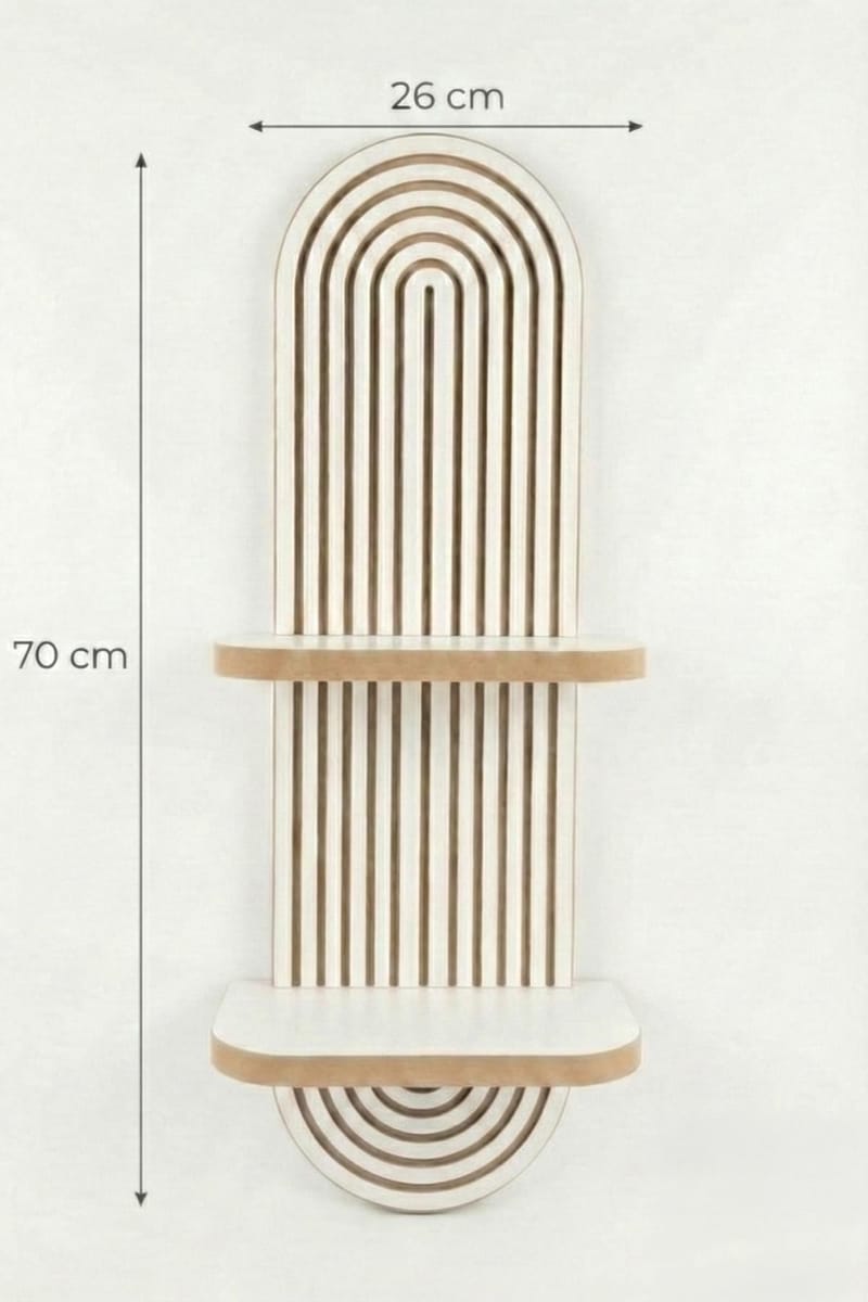 Savik Vägghylla 26x35x13 cm - Vit - Förvaring - Småförvaring - Väggförvaring
