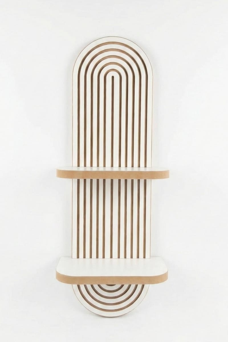 Savik Vägghylla 26x35x13 cm - Vit - Förvaring - Småförvaring - Väggförvaring