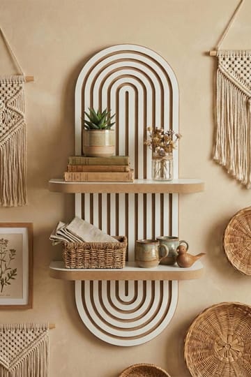 Savik Vägghylla 26x35x13 cm - Vit - Förvaring - Småförvaring - Väggförvaring