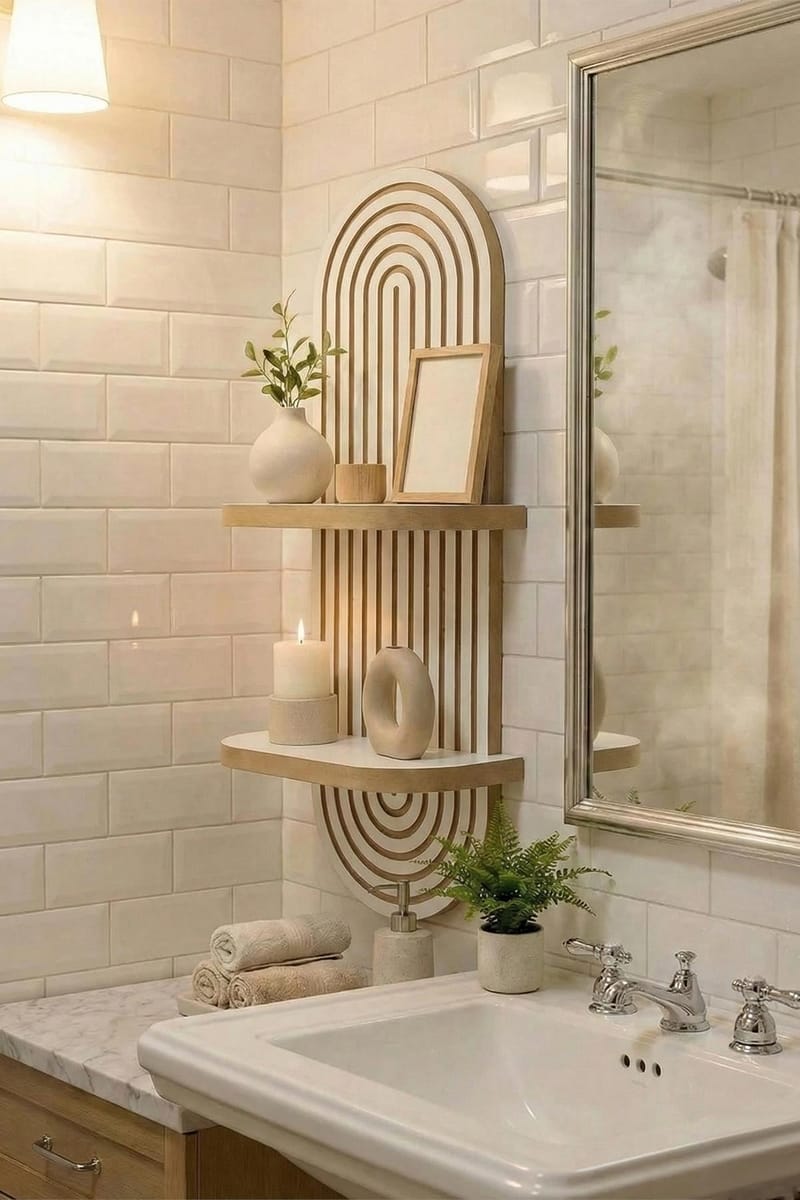 Savik Vägghylla 26x35x13 cm - Vit - Förvaring - Småförvaring - Väggförvaring