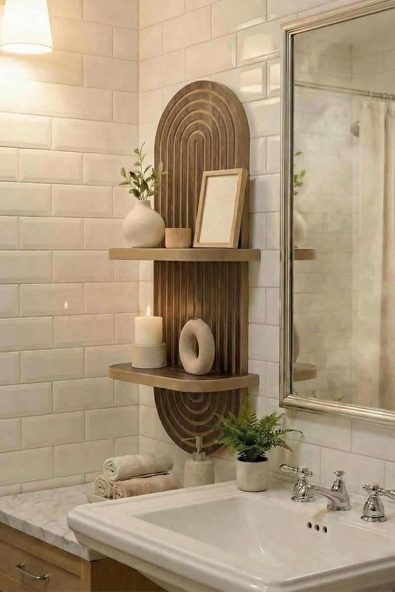 Savik Vägghylla 26x35x13 cm - Wenge - Förvaring - Småförvaring - Väggförvaring