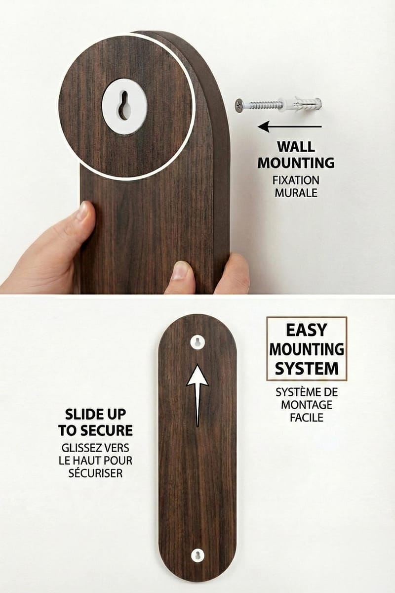 Savik Vägghylla 26x35x13 cm - Wenge - Förvaring - Småförvaring - Väggförvaring