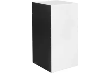 Stående hylla Wohnling melaminbelagd spånskiva med förvaringsutrymme, modern stil Vit, svart - Vit, svart - Förvaring - Småförvaring - Väggförvaring
