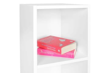 Stående hylla Wohnling melaminbelagd spånskiva med förvaringsutrymme, modern stil Vit - Vit - Förvaring - Småförvaring - Väggförvaring