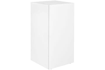 Stående hylla Wohnling melaminbelagd spånskiva med förvaringsutrymme, modern stil Vit - Vit - Förvaring - Småförvaring - Väggförvaring