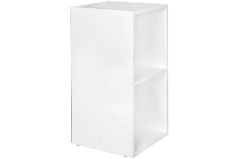 Stående hylla Wohnling melaminbelagd spånskiva med förvaringsutrymme, modern stil Vit - Vit - Förvaring - Småförvaring - Väggförvaring