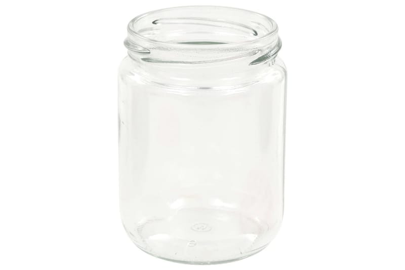 Syltburkar i glas med vita och röda lock 96 st 230 ml - Röd - Småförvaring - Förvaringsburk - Burkar & flaskor