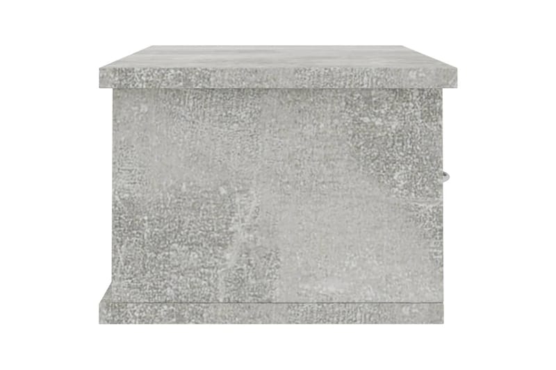 Väggmonterade lådor betonggrå 60x26x18,5 cm spånskiva - Betonggrå - Väggförvaring