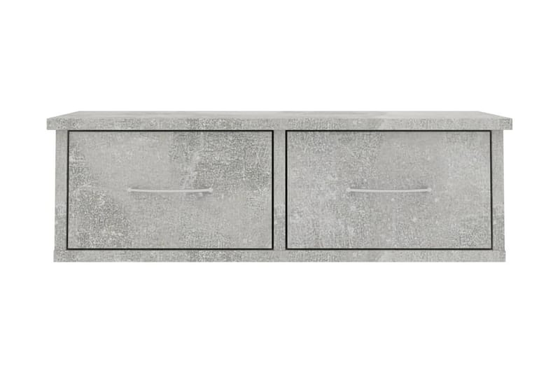 Väggmonterade lådor betonggrå 60x26x18,5 cm spånskiva - Betonggrå - Väggförvaring