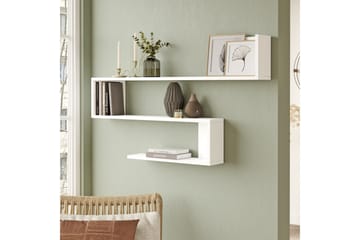 Vägghylla Ezzi 120 cm - Vit - Förvaring - Hylla