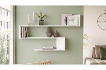 Vägghylla Ezzi 120 cm - Vit - Förvaring - Hylla