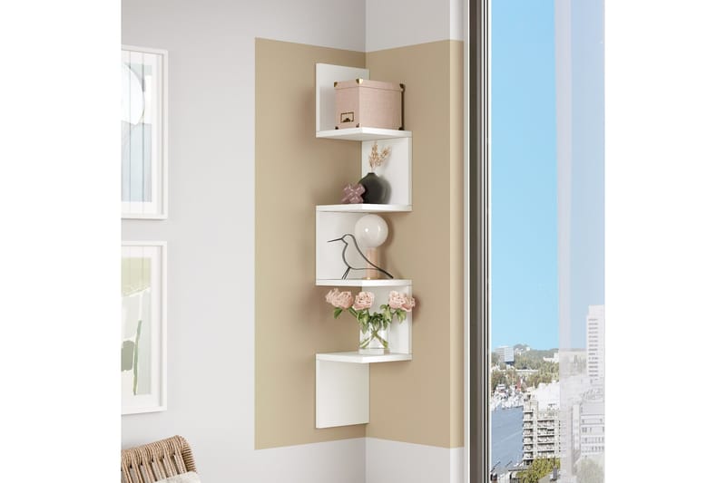 Vägghylla Ezzi 22 cm - Vit - Förvaring - Hylla