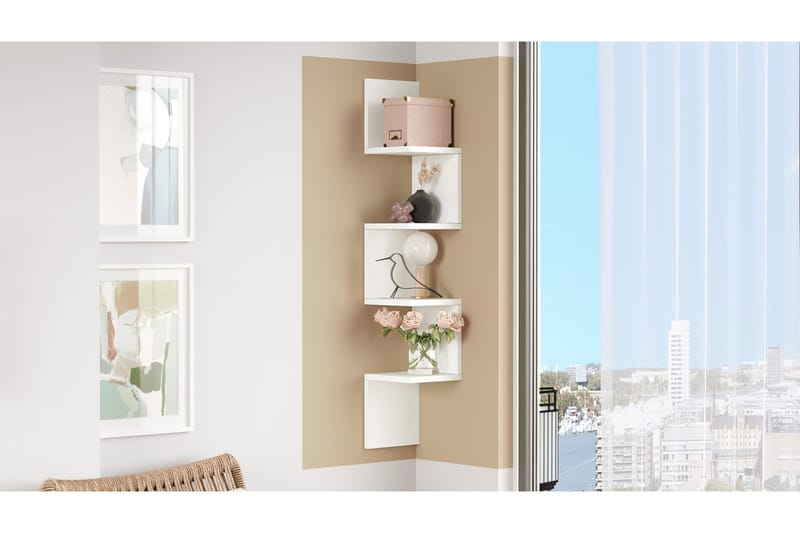 Vägghylla Ezzi 22 cm - Vit - Förvaring - Hylla