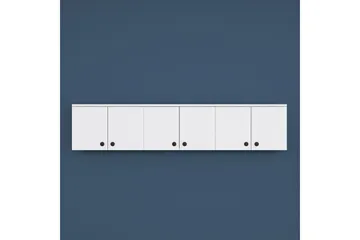 Jaibir Vägghylla 179,6x37,5 cm Vit - Hanah Home - Förvaring - Hylla - Vägghylla