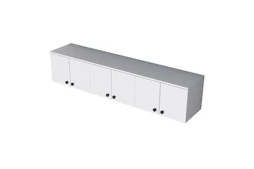 Jaibir Vägghylla 179,6x37,5 cm Vit - Hanah Home - Förvaring - Hylla - Vägghylla