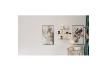 Vägghylla Souma Rany / Brun - Brun/Guld - Förvaring - Småförvaring - Väggförvaring