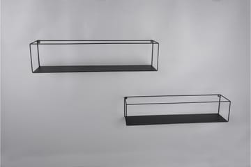 Vägghylla Tinka 2 st 65x15x15 cm Svart - Svart - Förvaring - Småförvaring - Väggförvaring