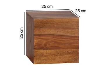 Vägghylla Wohnling Set med 4 massivt trä kub-optik väggmonterad modern - Förvaring - Småförvaring - Väggförvaring