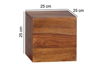 Vägghylla Wohnling Set med 4 massivt trä kub-optik väggmonterad modern - Förvaring - Småförvaring - Väggförvaring