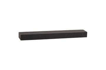 Vägghylla Wohnling svart stenoptik, väggmonterad, svävande hylla, modern loftstil 120 cm - 120 cm - Förvaring - Småförvaring - Väggförvaring