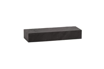 Vägghylla Wohnling svart stenoptik, väggmonterad, svävande hylla, modern loftstil 60 cm - 60 cm - Förvaring - Småförvaring - Väggförvaring