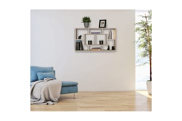 Vägghylla Wohnling PAOLA melaminbelagd MDF, förvaringshylla, väggmonterad, modern stil Sonoma - Sonoma - Förvaring - Småförvaring - Väggförvaring