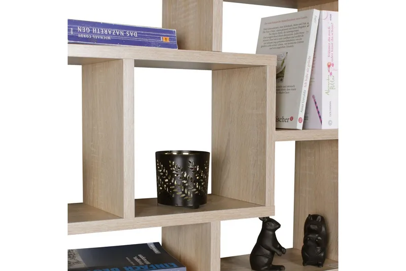 Vägghylla Wohnling PAOLA melaminbelagd MDF, förvaringshylla, väggmonterad, modern stil Sonoma - Sonoma - Förvaring - Småförvaring - Väggförvaring