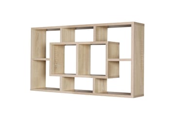 Vägghylla Wohnling PAOLA melaminbelagd MDF, förvaringshylla, väggmonterad, modern stil Sonoma - Sonoma - Förvaring - Småförvaring - Väggförvaring