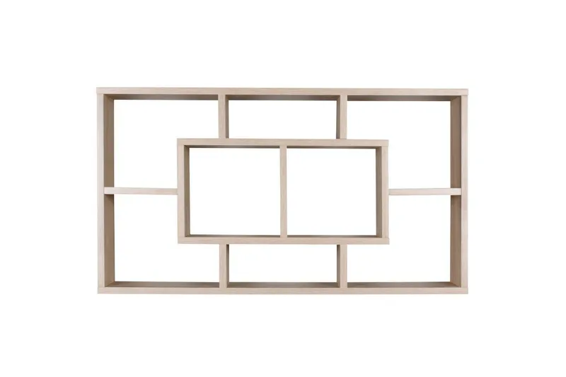 Vägghylla Wohnling PAOLA melaminbelagd MDF, förvaringshylla, väggmonterad, modern stil Sonoma - Sonoma - Förvaring - Småförvaring - Väggförvaring