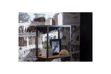 Vägghylla Wohnling Puri Massivt Trä Metallram Väggmonterad Industriell - Förvaring - Småförvaring - Väggförvaring