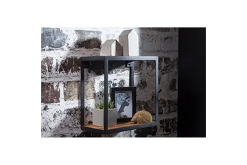 Vägghylla Wohnling Puri Massivt Trä Metallram Väggmonterad Industriell - Förvaring - Småförvaring - Väggförvaring