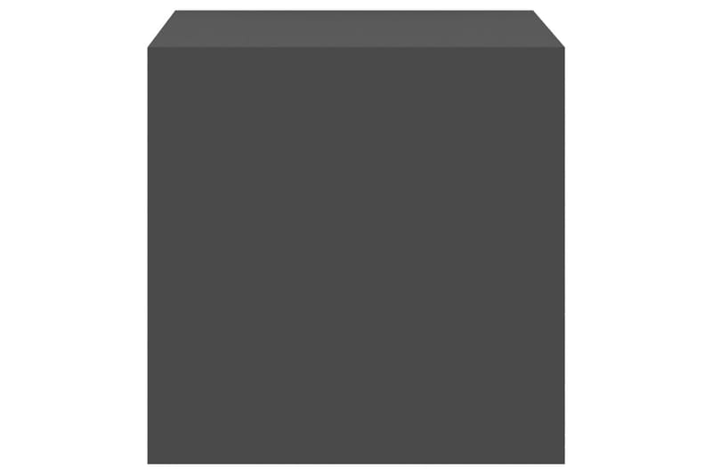 Väggskåp grå 37x37x37 cm spånskiva - Grå - Vägghylla - Väggförvaring