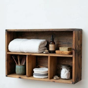 Velnor Dekorativ vägghylla 50x30x14 cm - Träfärg(er) - Förvaring - Småförvaring - Väggförvaring
