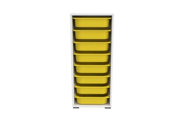 Versa Förvaringslådor 45,5 cm - Gul/Vit - Förvaring - Småförvaring - Förvaringslåda