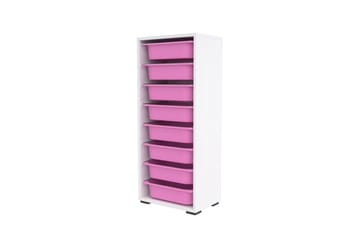Versa Förvaringslådor 45,5 cm - Vit/Rosa - Förvaring - Småförvaring - Förvaringslåda