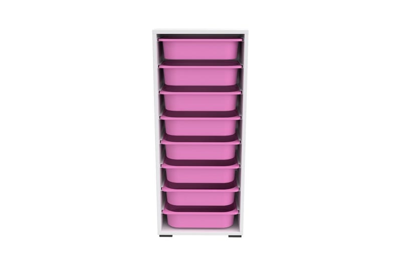 Versa Förvaringslådor 45,5 cm - Vit/Rosa - Förvaring - Småförvaring - Förvaringslåda