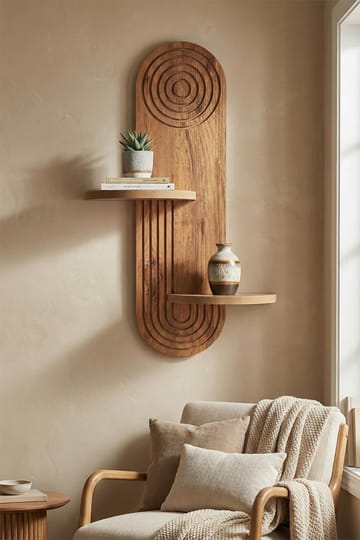 Virlin Vägghylla 26x35x13 cm - Ek - Förvaring - Småförvaring - Väggförvaring